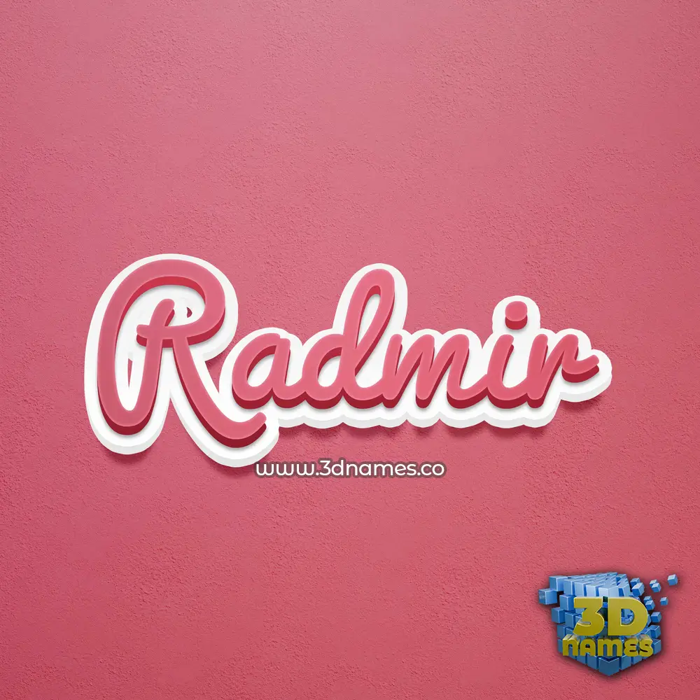radmir in Red Scribble style - 3D name wallpaper radmir in Red Scribble style - 3D name wallpaper