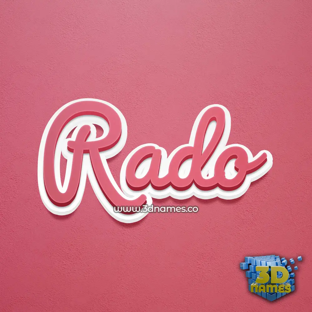 rado in Red Scribble style - 3D name wallpaper rado in Red Scribble style - 3D name wallpaper