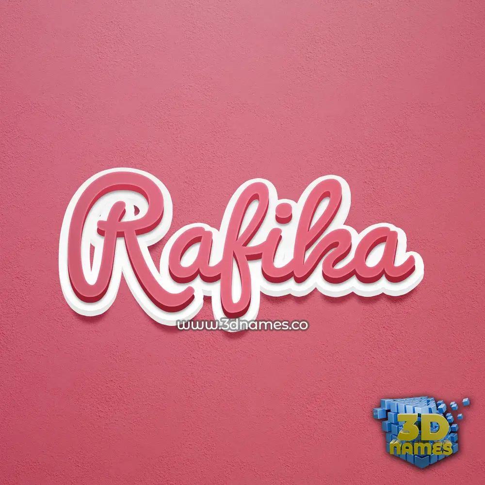 rafika in Red Scribble style - 3D name wallpaper rafika in Red Scribble style - 3D name wallpaper