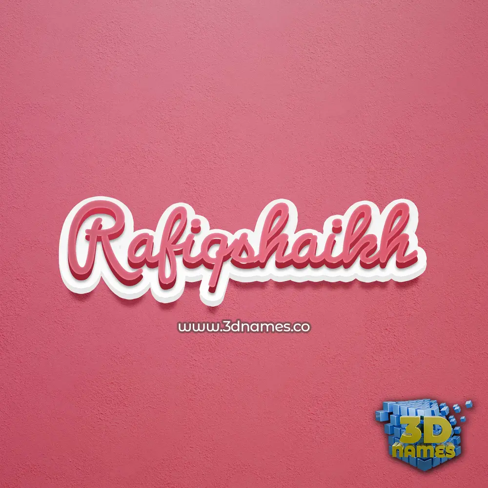 rafiqshaikh in Red Scribble style - 3D name wallpaper rafiqshaikh in Red Scribble style - 3D name wallpaper