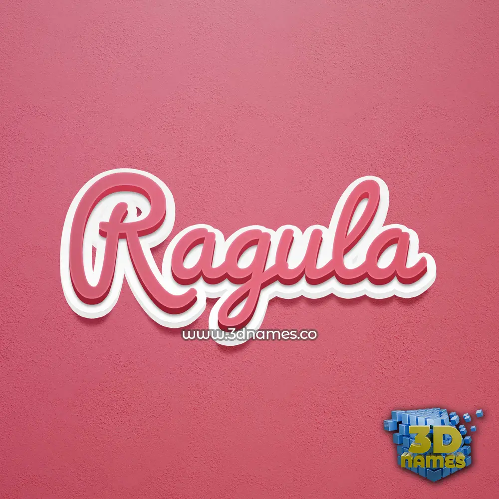 ragula in Red Scribble style - 3D name wallpaper ragula in Red Scribble style - 3D name wallpaper