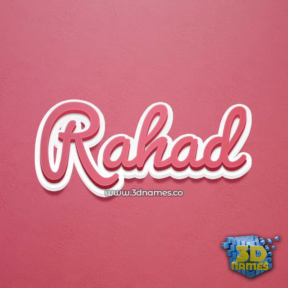 rahad in Red Scribble style - 3D name wallpaper rahad in Red Scribble style - 3D name wallpaper