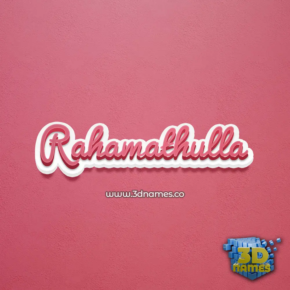 rahamathulla in Red Scribble style - 3D name wallpaper rahamathulla in Red Scribble style - 3D name wallpaper