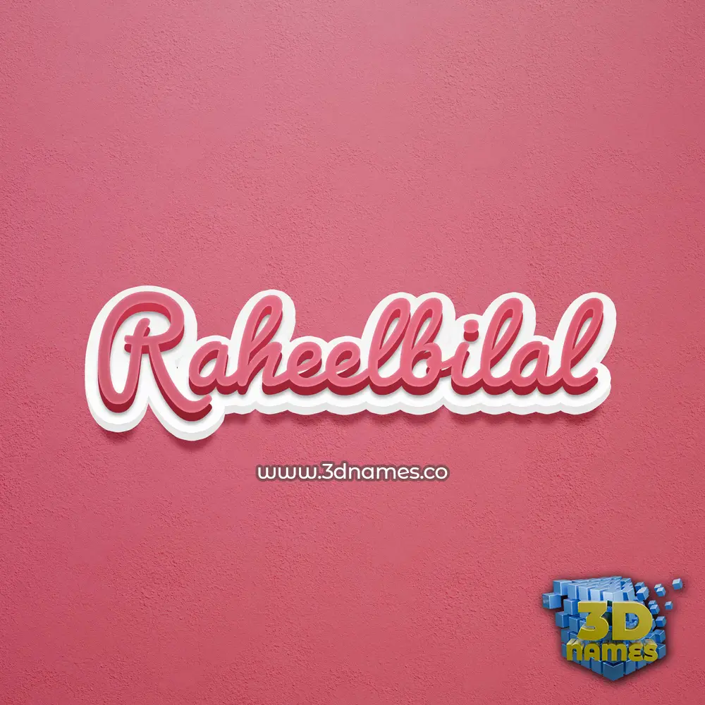 raheelbilal in Red Scribble style - 3D name wallpaper raheelbilal in Red Scribble style - 3D name wallpaper