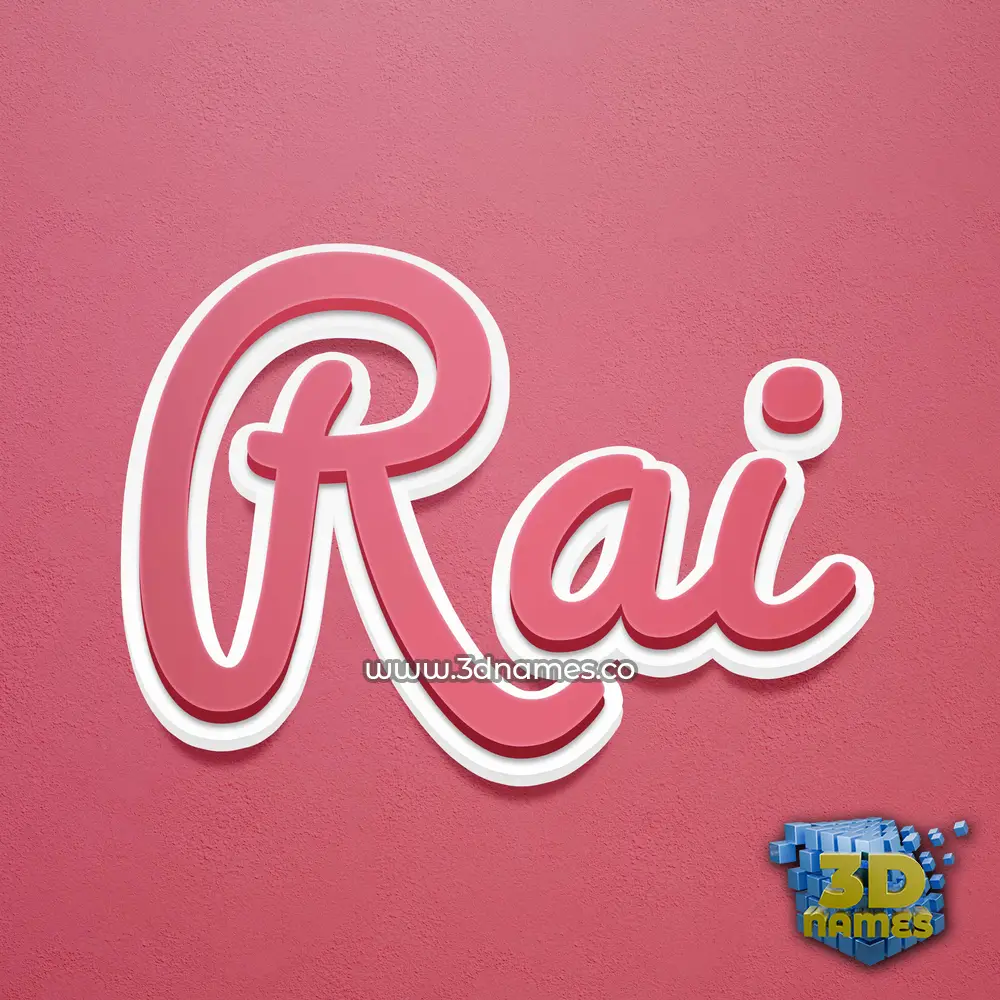 rai in Red Scribble style - 3D name wallpaper rai in Red Scribble style - 3D name wallpaper