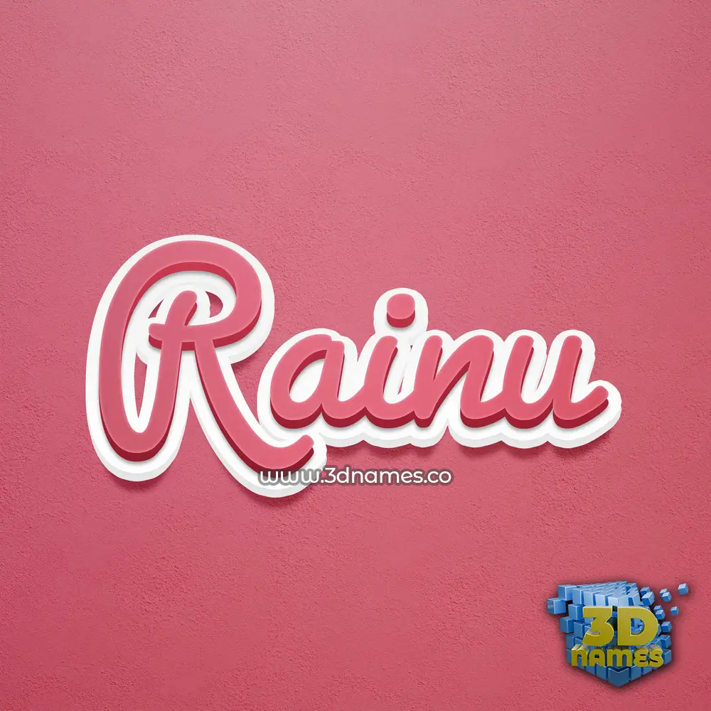 rainu in Red Scribble style - 3D name wallpaper rainu in Red Scribble style - 3D name wallpaper