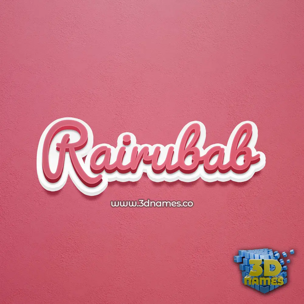 rairubab in Red Scribble style - 3D name wallpaper rairubab in Red Scribble style - 3D name wallpaper