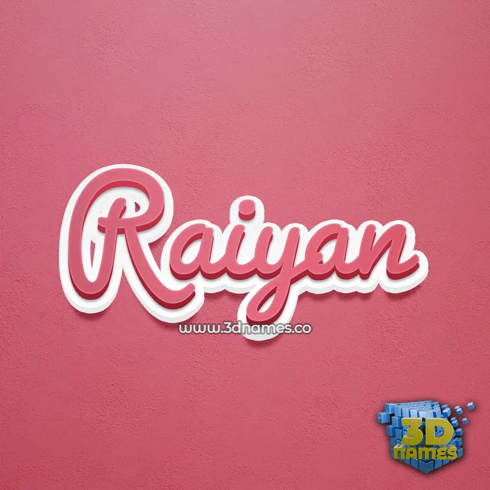 raiyan in Red Scribble style - 3D name wallpaper raiyan in Red Scribble style - 3D name wallpaper