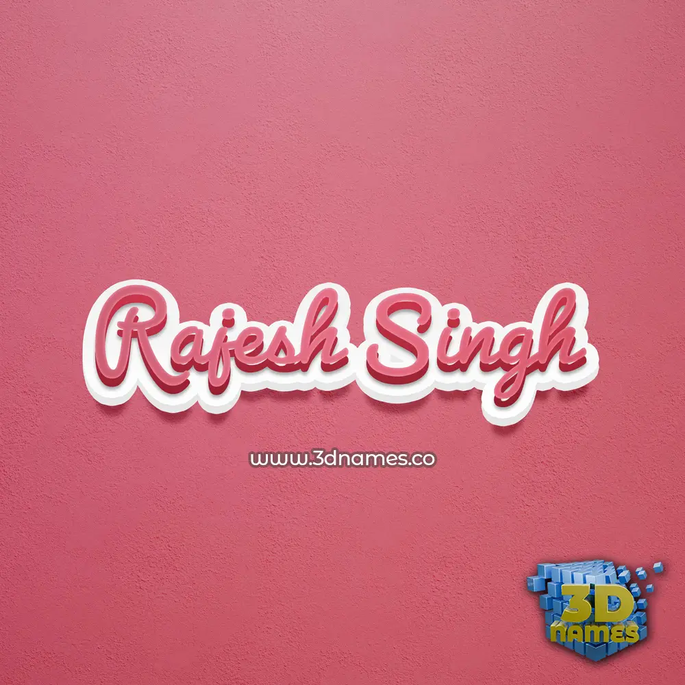 rajesh singh in Red Scribble style - 3D name wallpaper rajesh singh in Red Scribble style - 3D name wallpaper