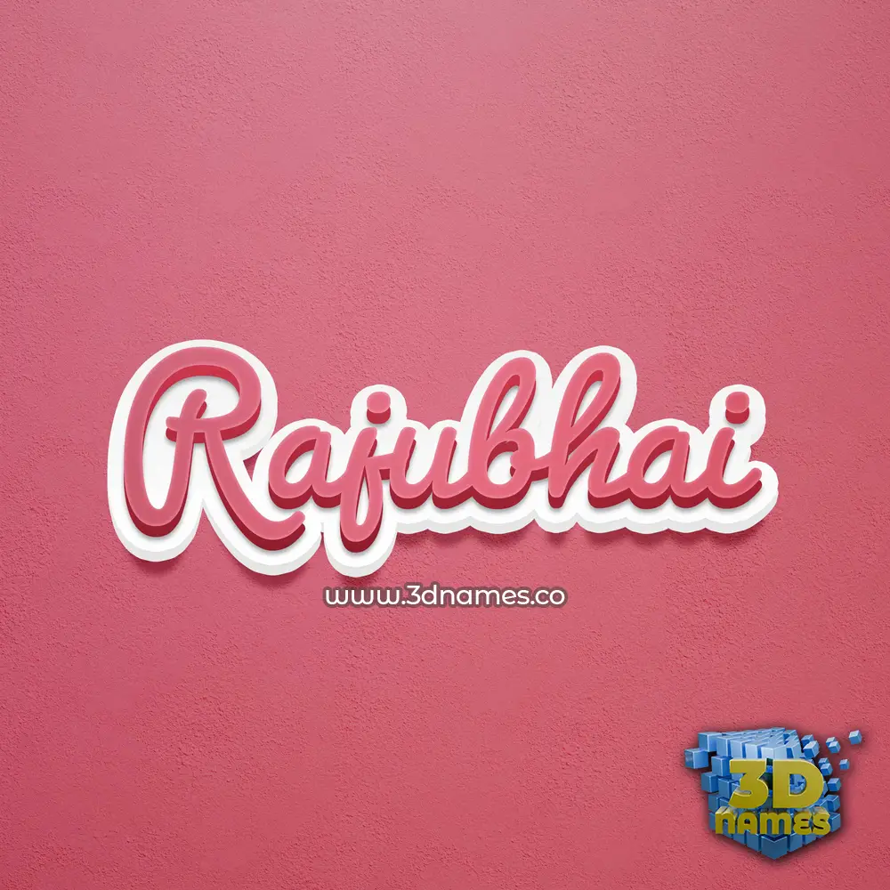 rajubhai in Red Scribble style - 3D name wallpaper rajubhai in Red Scribble style - 3D name wallpaper