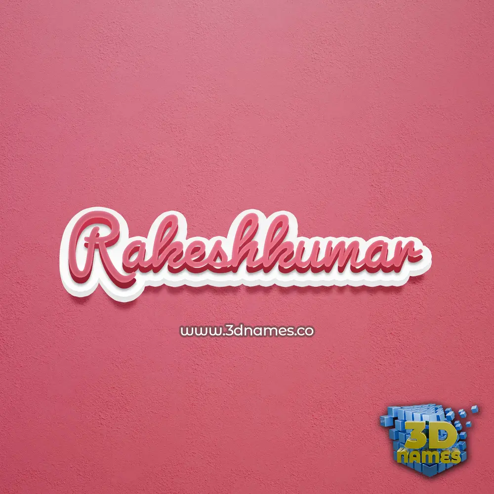 rakeshkumar in Red Scribble style - 3D name wallpaper rakeshkumar in Red Scribble style - 3D name wallpaper