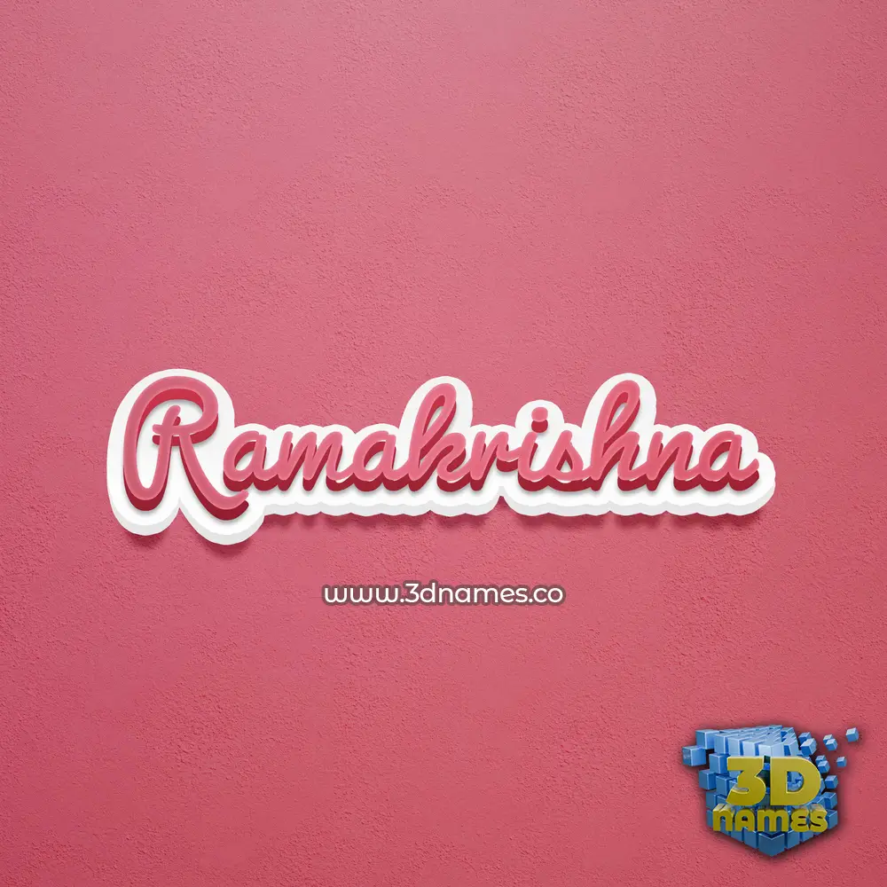ramakrishna in Red Scribble style - 3D name wallpaper ramakrishna in Red Scribble style - 3D name wallpaper