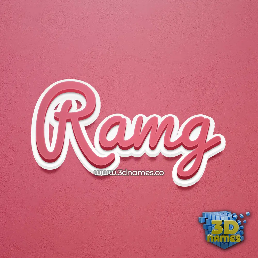 ramg in Red Scribble style - 3D name wallpaper ramg in Red Scribble style - 3D name wallpaper