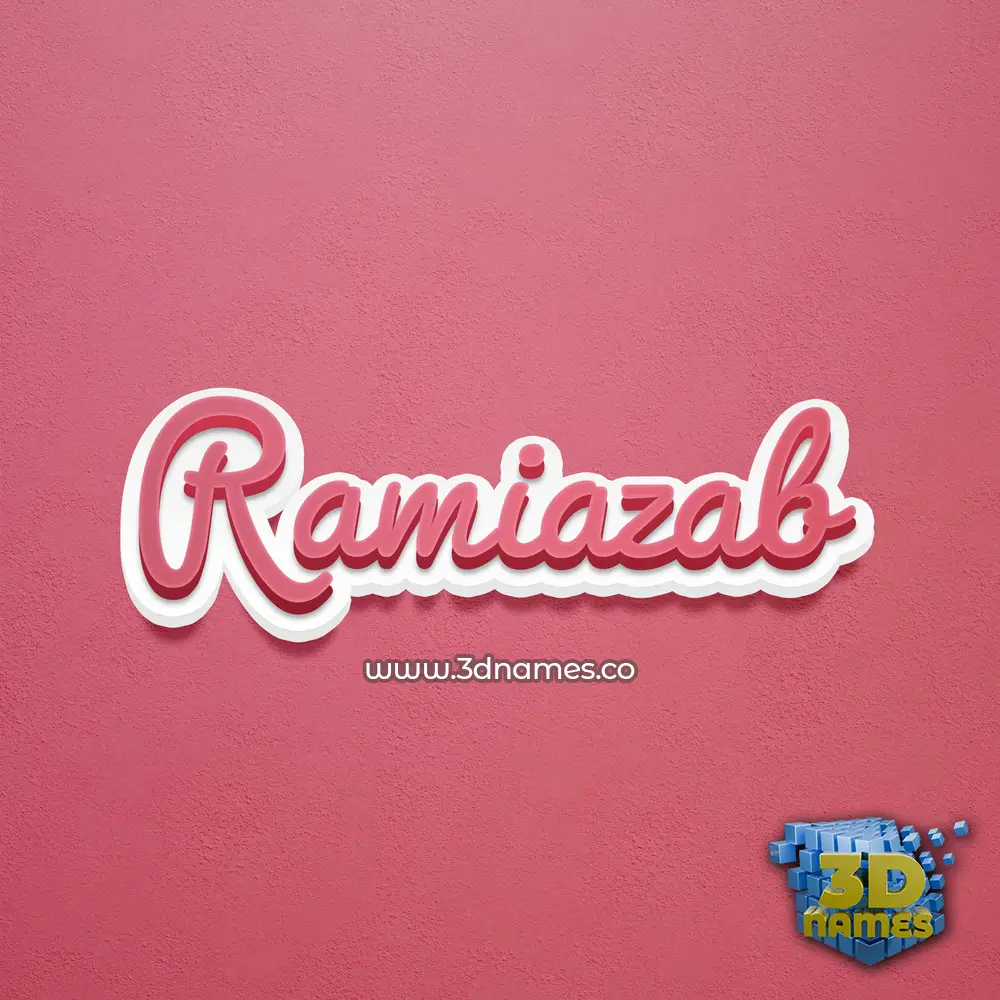 ramiazab in Red Scribble style - 3D name wallpaper ramiazab in Red Scribble style - 3D name wallpaper