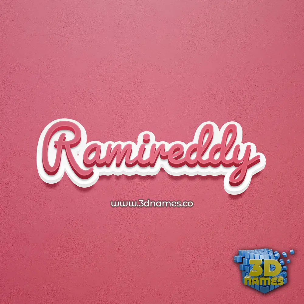 ramireddy in Red Scribble style - 3D name wallpaper ramireddy in Red Scribble style - 3D name wallpaper