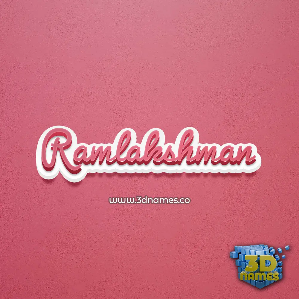ramlakshman in Red Scribble style - 3D name wallpaper ramlakshman in Red Scribble style - 3D name wallpaper