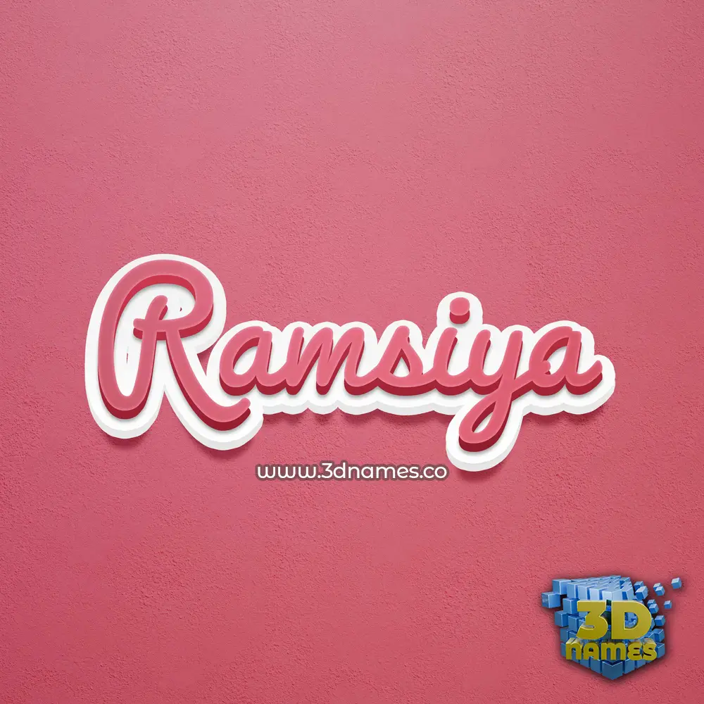 ramsiya in Red Scribble style - 3D name wallpaper ramsiya in Red Scribble style - 3D name wallpaper