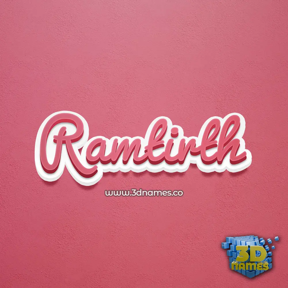 ramtirth in Red Scribble style - 3D name wallpaper ramtirth in Red Scribble style - 3D name wallpaper