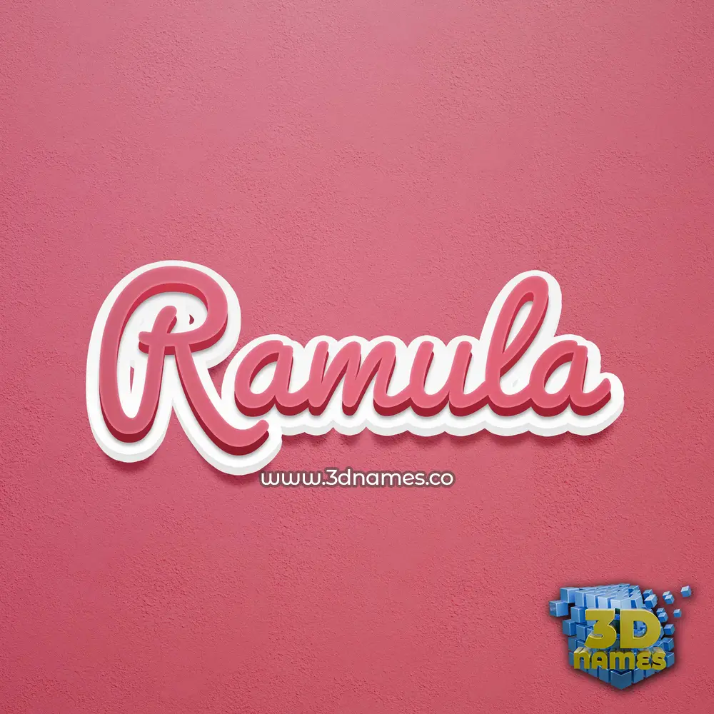 ramula in Red Scribble style - 3D name wallpaper ramula in Red Scribble style - 3D name wallpaper