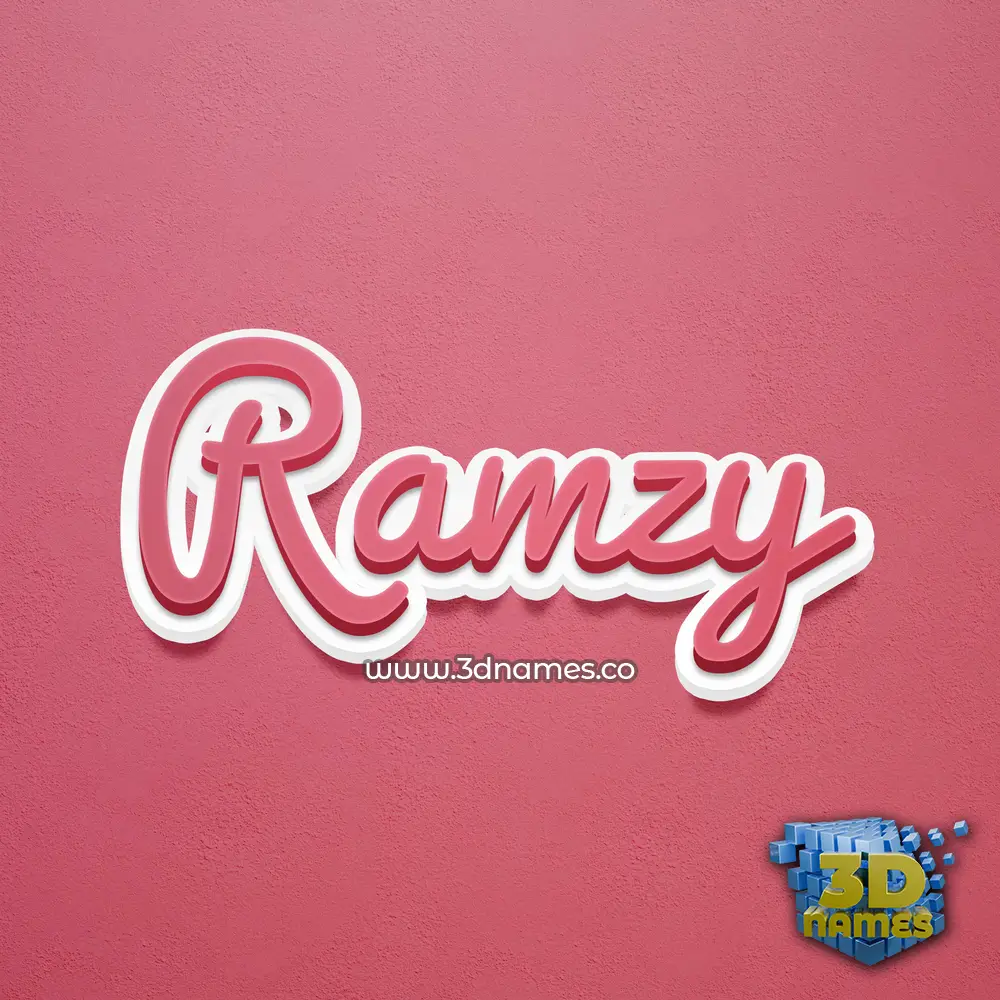 ramzy in Red Scribble style - 3D name wallpaper ramzy in Red Scribble style - 3D name wallpaper