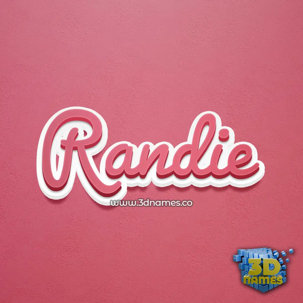 randie in Red Scribble style - 3D name wallpaper randie in Red Scribble style - 3D name wallpaper