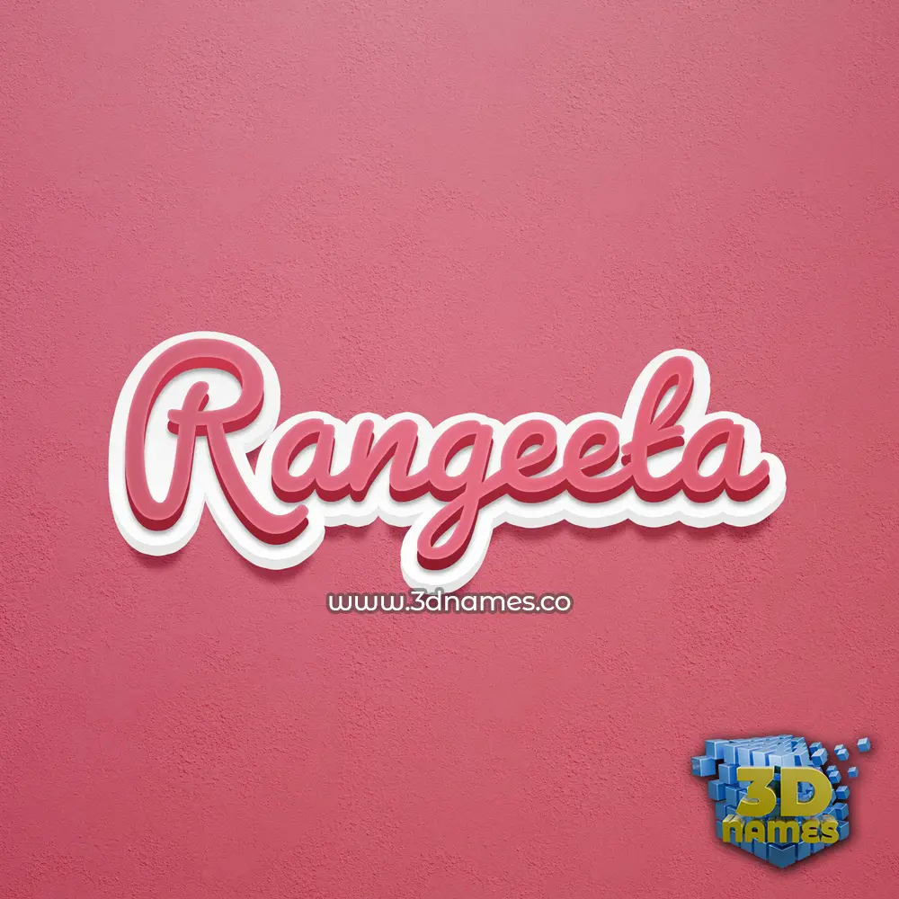 rangeeta in Red Scribble style - 3D name wallpaper rangeeta in Red Scribble style - 3D name wallpaper
