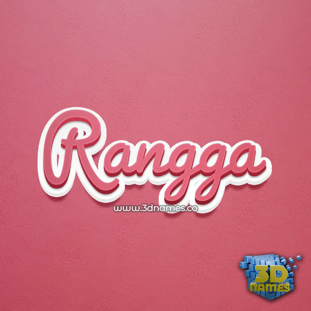 rangga in Red Scribble style - 3D name wallpaper rangga in Red Scribble style - 3D name wallpaper