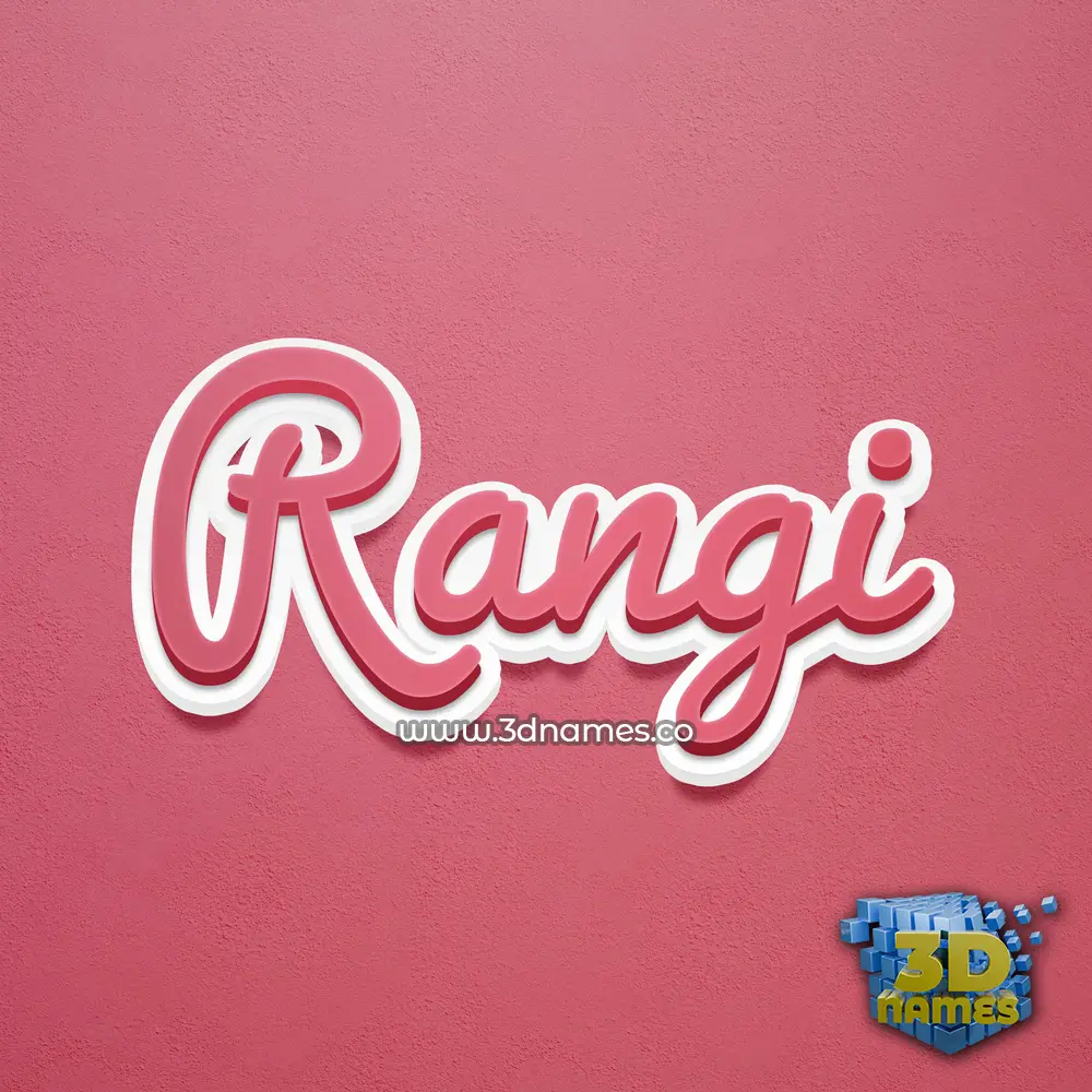 rangi in Red Scribble style - 3D name wallpaper rangi in Red Scribble style - 3D name wallpaper