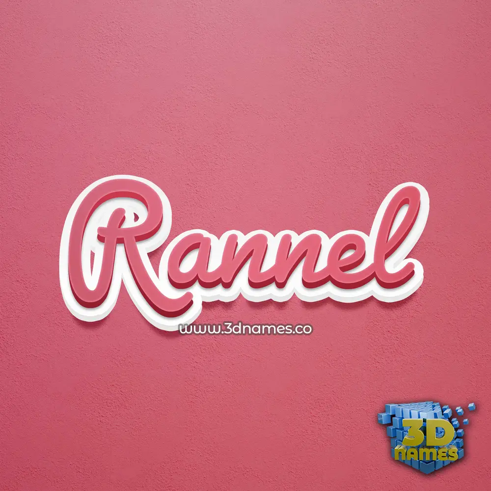 rannel in Red Scribble style - 3D name wallpaper rannel in Red Scribble style - 3D name wallpaper