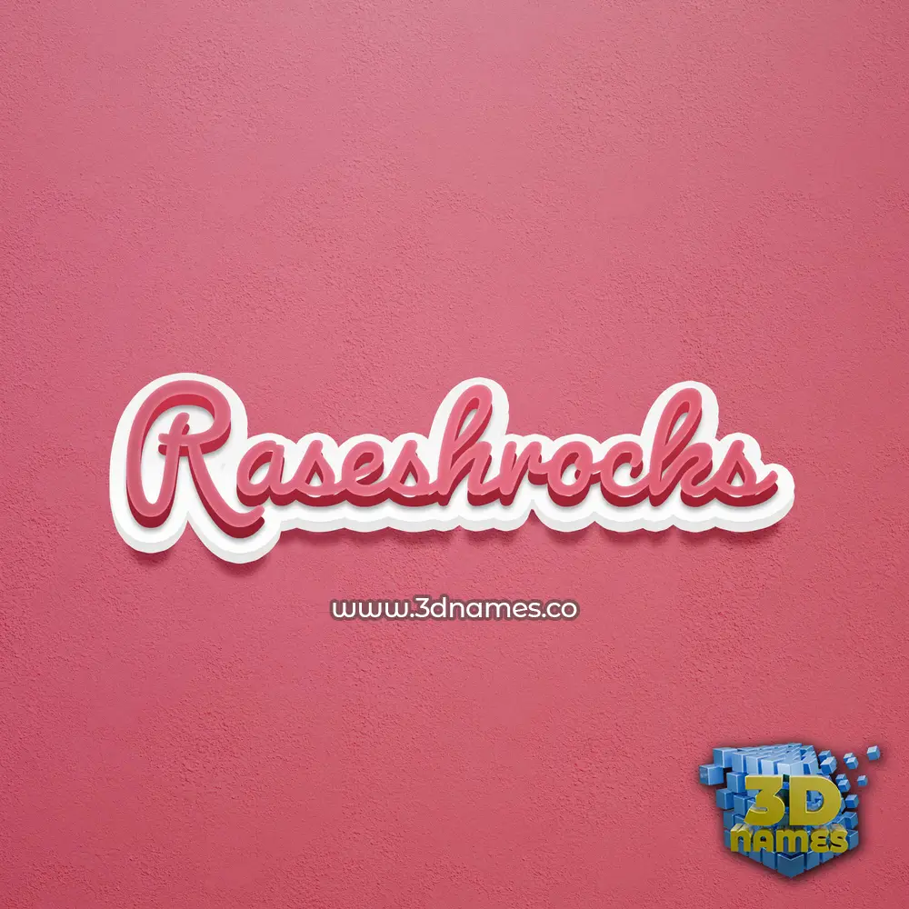 raseshrocks in Red Scribble style - 3D name wallpaper raseshrocks in Red Scribble style - 3D name wallpaper