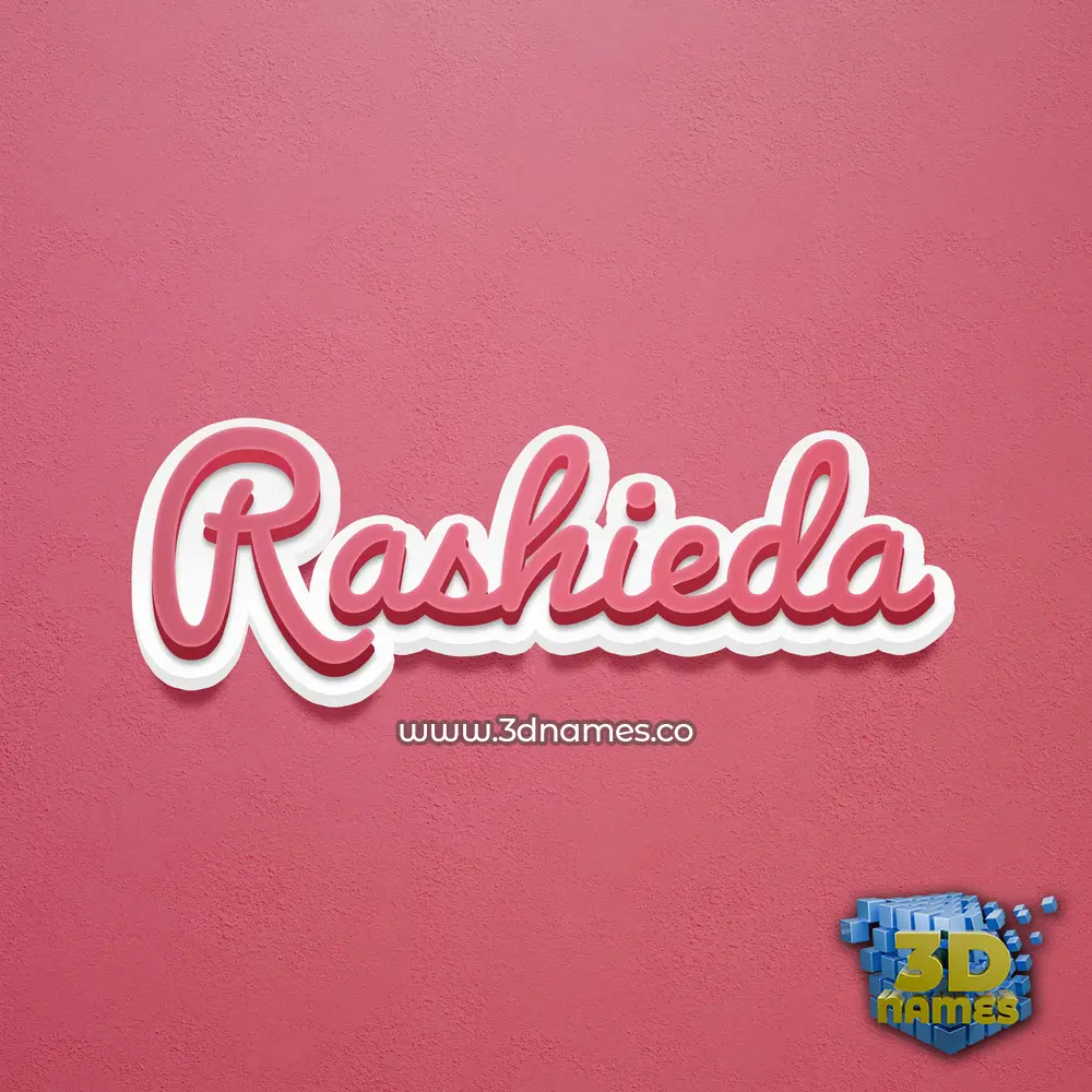 rashieda in Red Scribble style - 3D name wallpaper rashieda in Red Scribble style - 3D name wallpaper