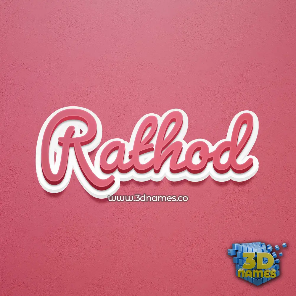 rathod in Red Scribble style - 3D name wallpaper rathod in Red Scribble style - 3D name wallpaper
