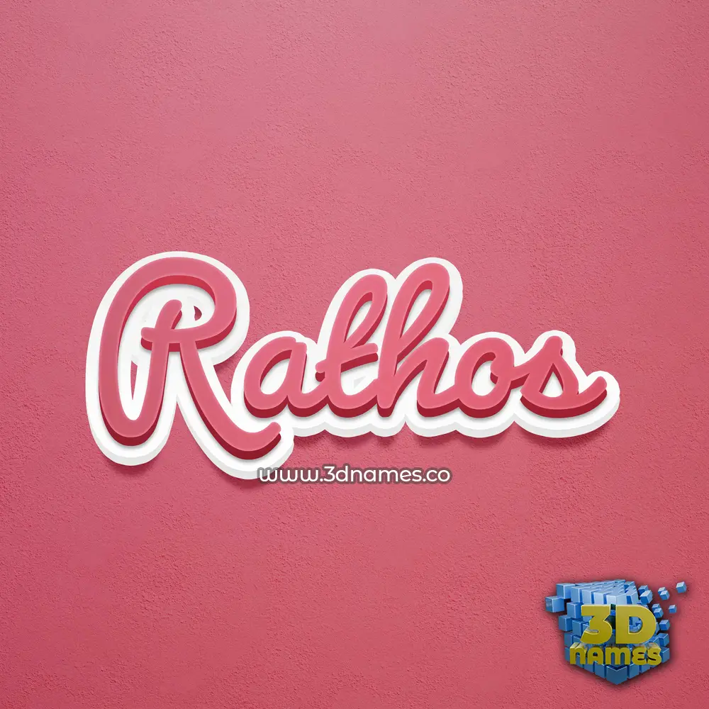 rathos in Red Scribble style - 3D name wallpaper rathos in Red Scribble style - 3D name wallpaper
