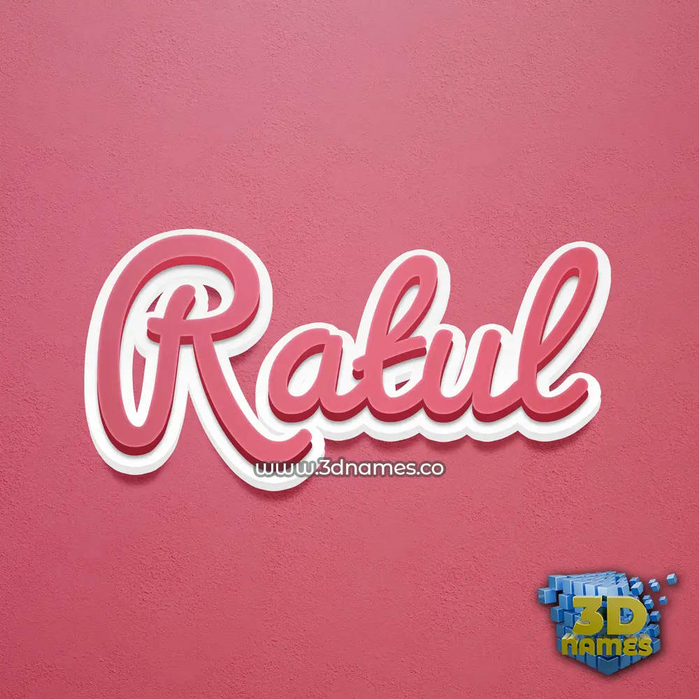 ratul in Red Scribble style - 3D name wallpaper ratul in Red Scribble style - 3D name wallpaper