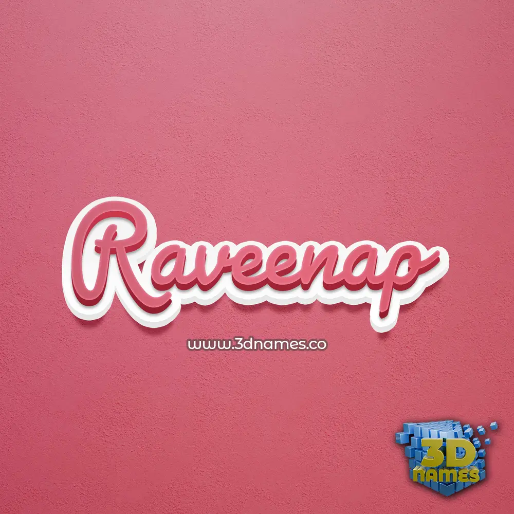 raveenap in Red Scribble style - 3D name wallpaper raveenap in Red Scribble style - 3D name wallpaper