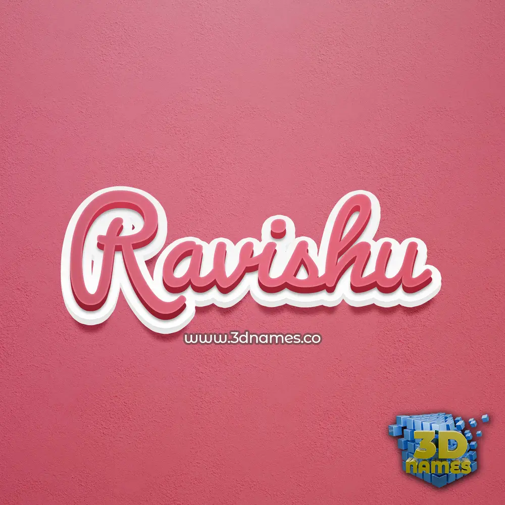 ravishu in Red Scribble style - 3D name wallpaper ravishu in Red Scribble style - 3D name wallpaper