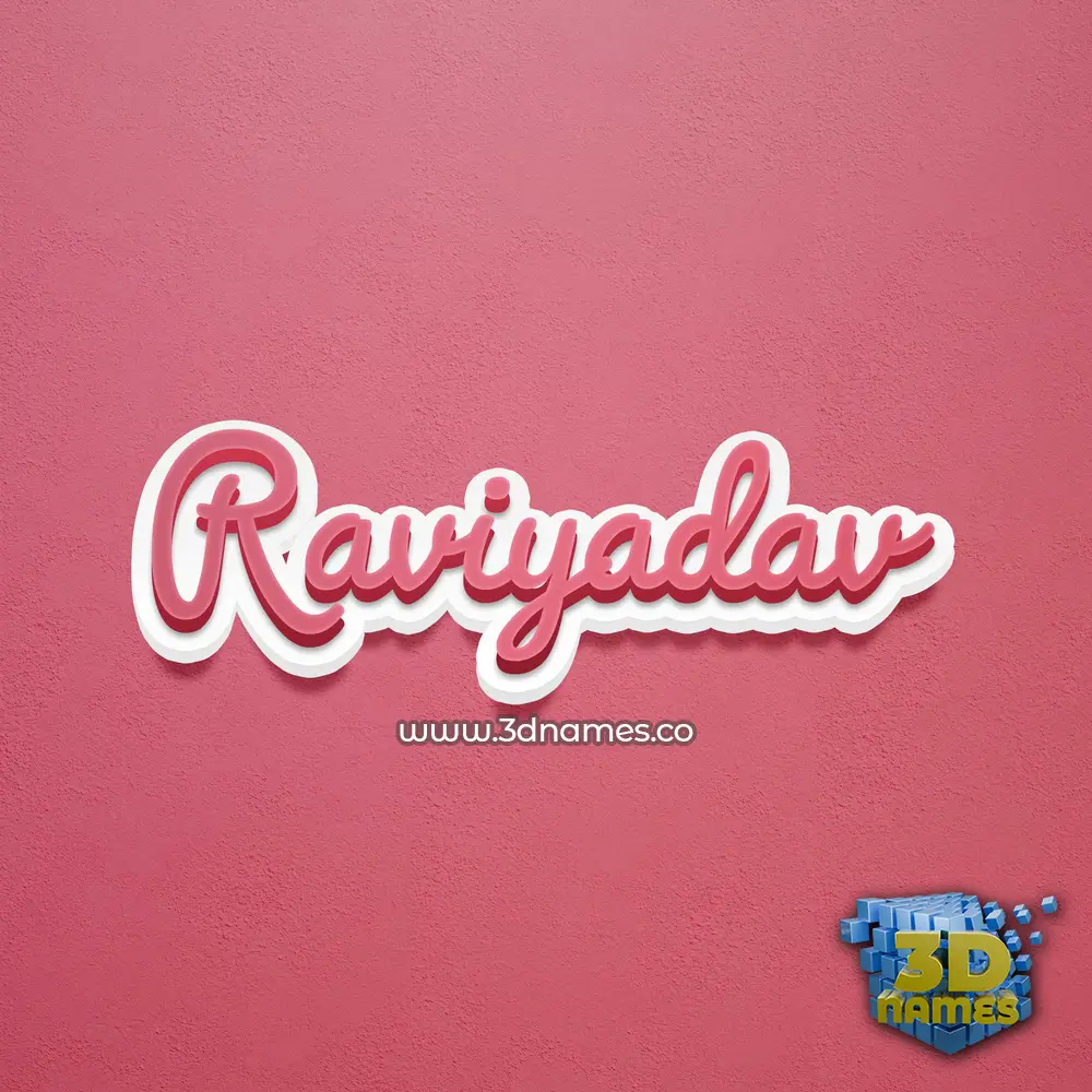 raviyadav in Red Scribble style - 3D name wallpaper raviyadav in Red Scribble style - 3D name wallpaper