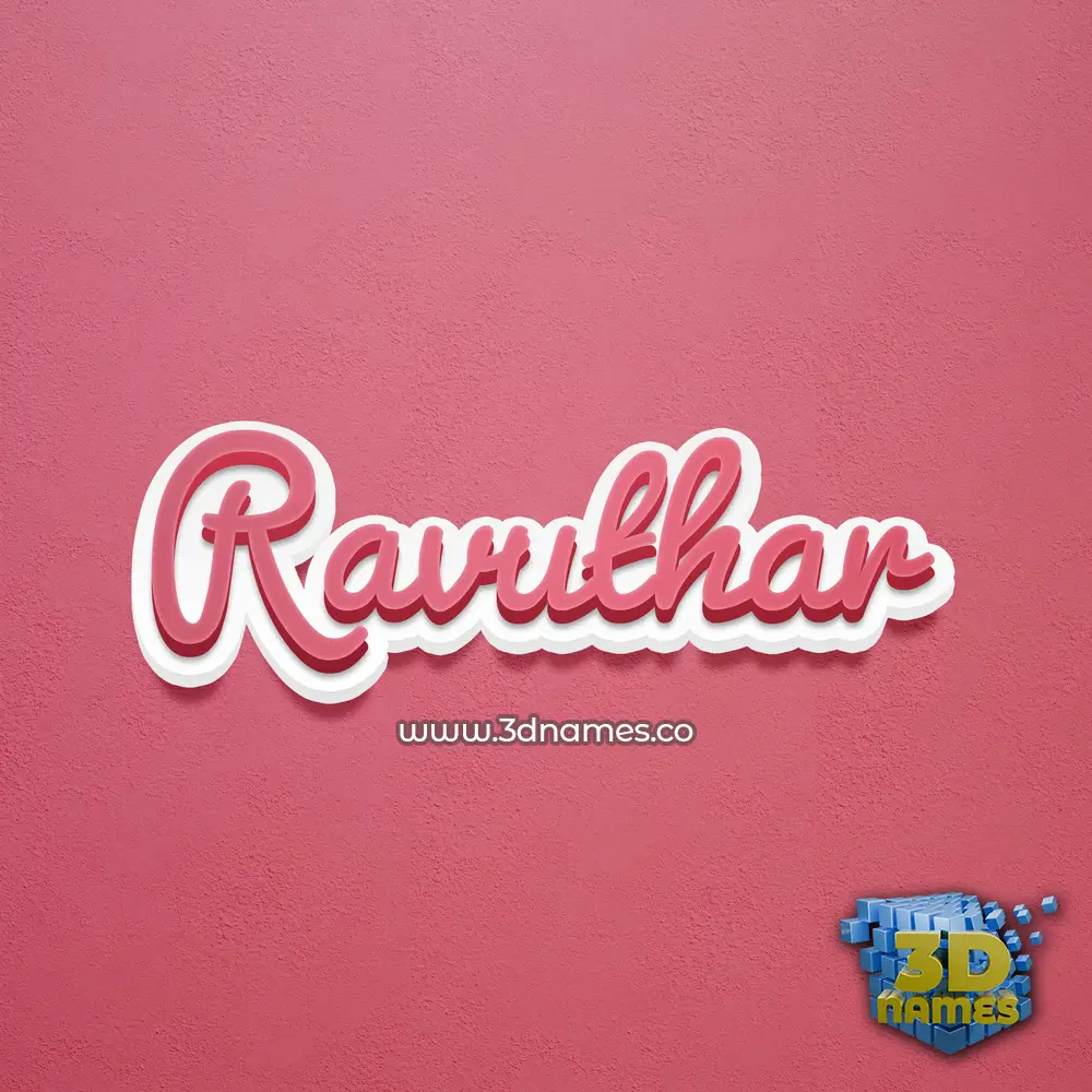 ravuthar in Red Scribble style - 3D name wallpaper ravuthar in Red Scribble style - 3D name wallpaper