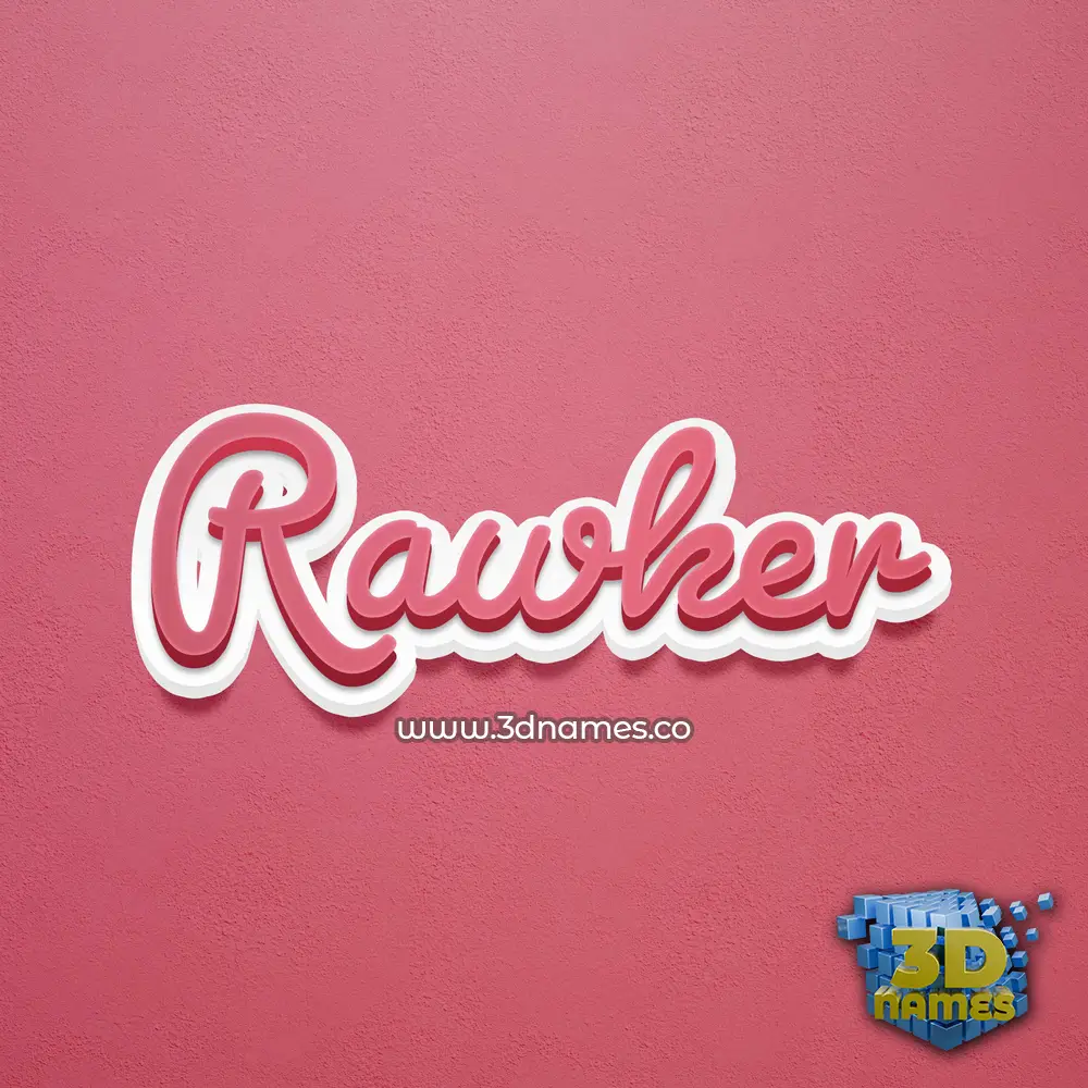 rawker in Red Scribble style - 3D name wallpaper rawker in Red Scribble style - 3D name wallpaper