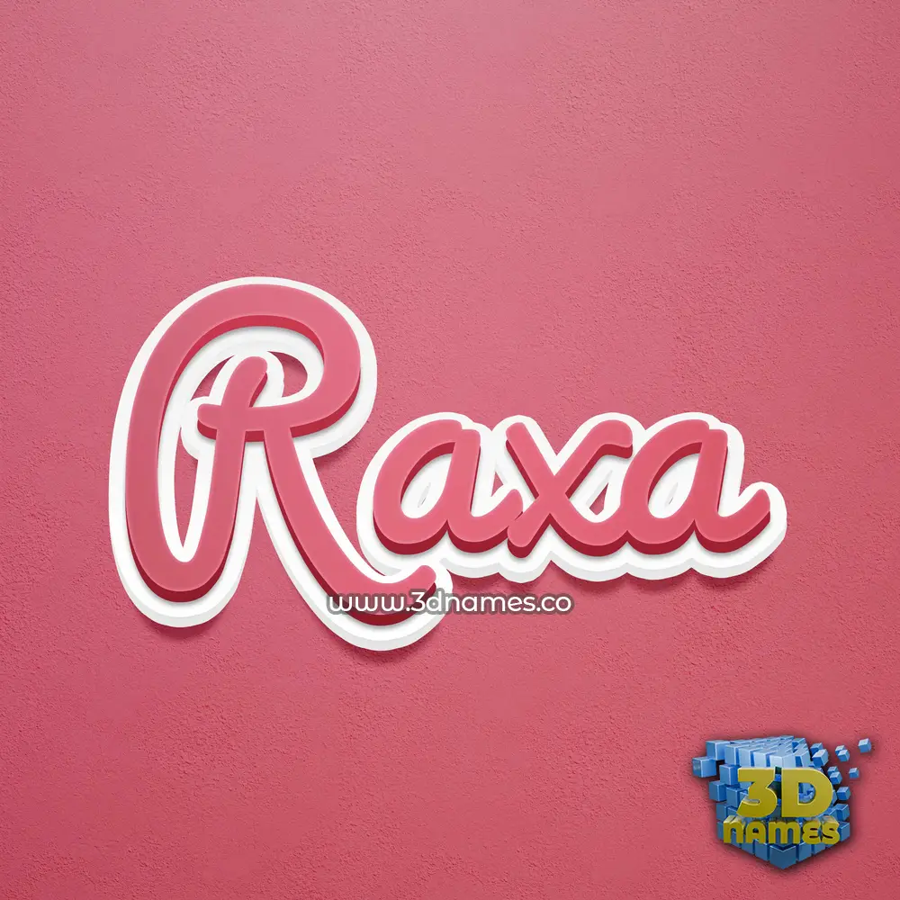 raxa in Red Scribble style - 3D name wallpaper raxa in Red Scribble style - 3D name wallpaper