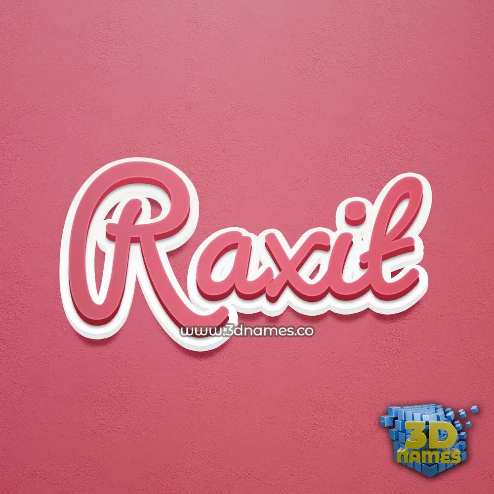 raxit in Red Scribble style - 3D name wallpaper raxit in Red Scribble style - 3D name wallpaper