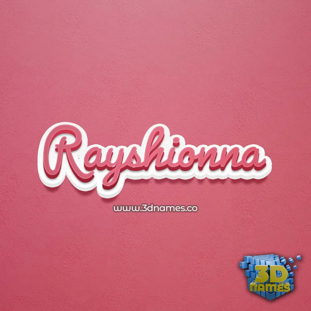 rayshionna in Red Scribble style - 3D name wallpaper rayshionna in Red Scribble style - 3D name wallpaper