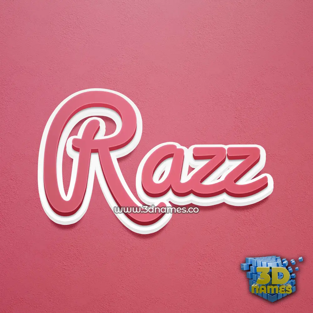 razz in Red Scribble style - 3D name wallpaper razz in Red Scribble style - 3D name wallpaper