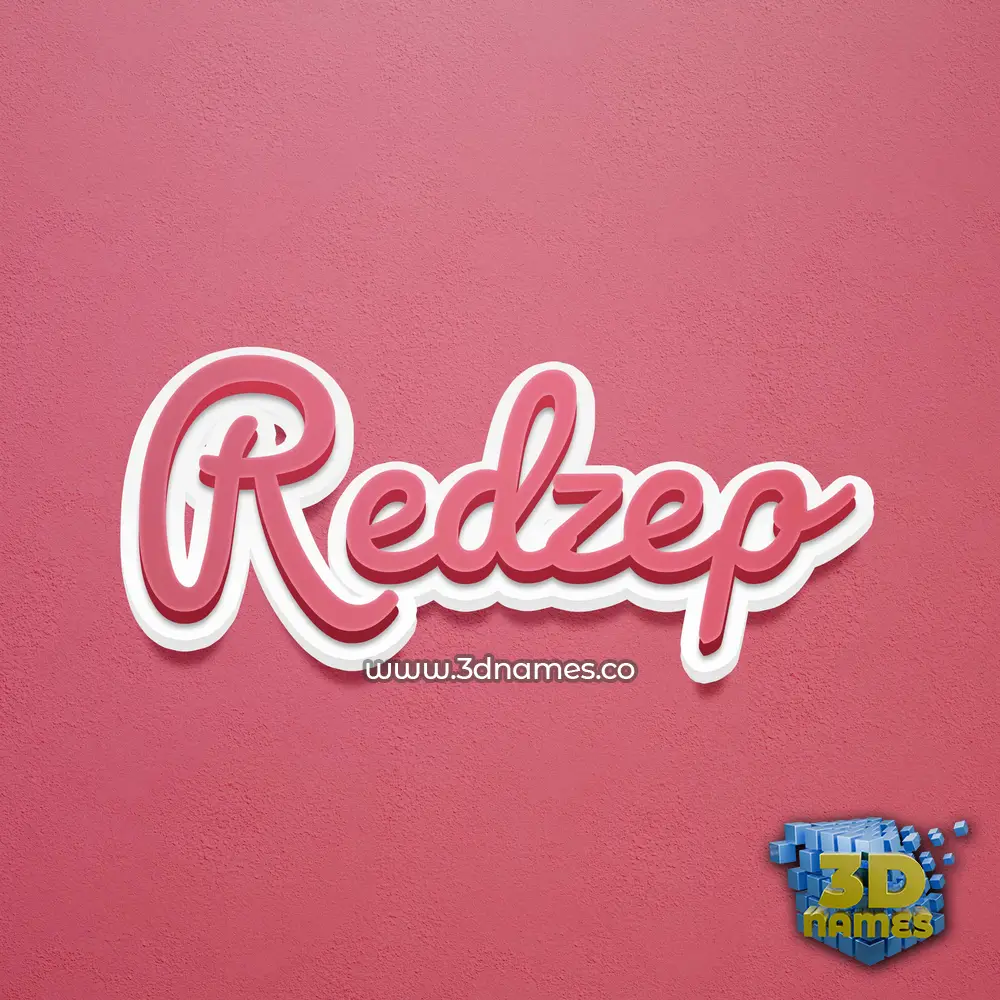 redzep in Red Scribble style - 3D name wallpaper redzep in Red Scribble style - 3D name wallpaper