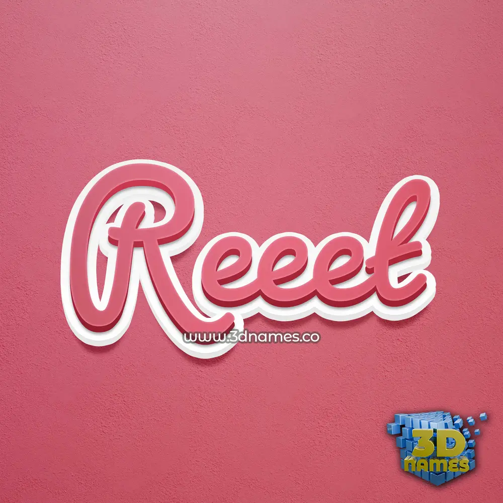 reeet in Red Scribble style - 3D name wallpaper reeet in Red Scribble style - 3D name wallpaper