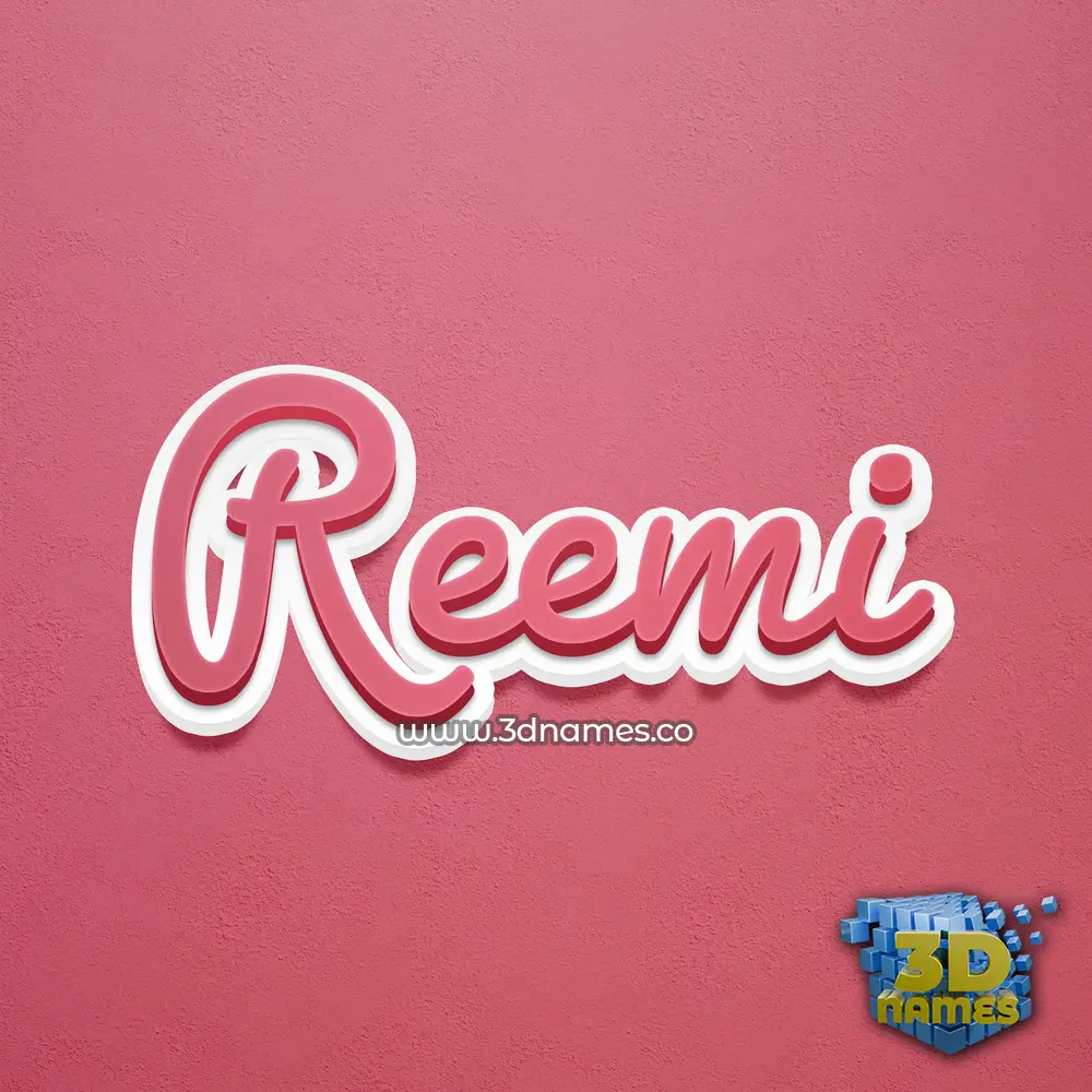 reemi in Red Scribble style - 3D name wallpaper reemi in Red Scribble style - 3D name wallpaper