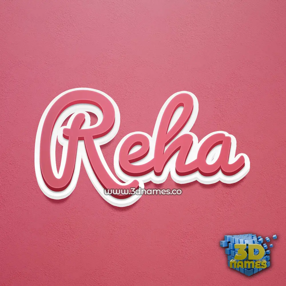 reha in Red Scribble style - 3D name wallpaper reha in Red Scribble style - 3D name wallpaper