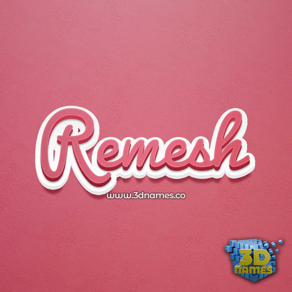 remesh in Red Scribble style - 3D name wallpaper remesh in Red Scribble style - 3D name wallpaper