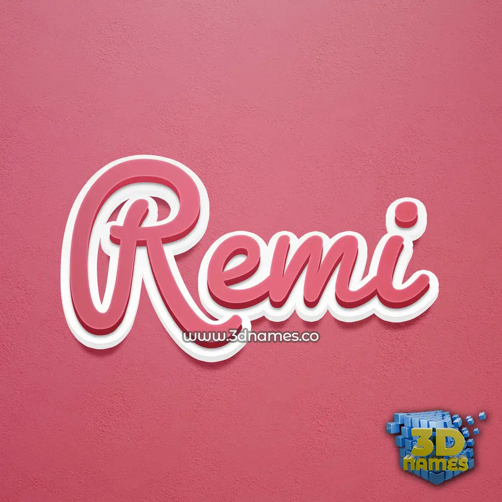 remi in Red Scribble style - 3D name wallpaper remi in Red Scribble style - 3D name wallpaper