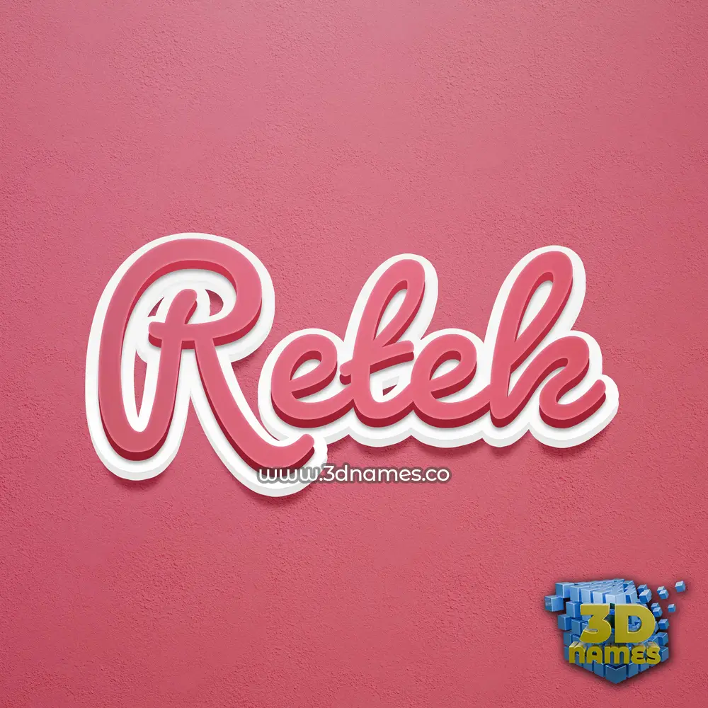 retek in Red Scribble style - 3D name wallpaper retek in Red Scribble style - 3D name wallpaper